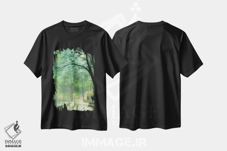تیشرت طرح دار آثار جان اتکینسون گریمشا - immage.ir