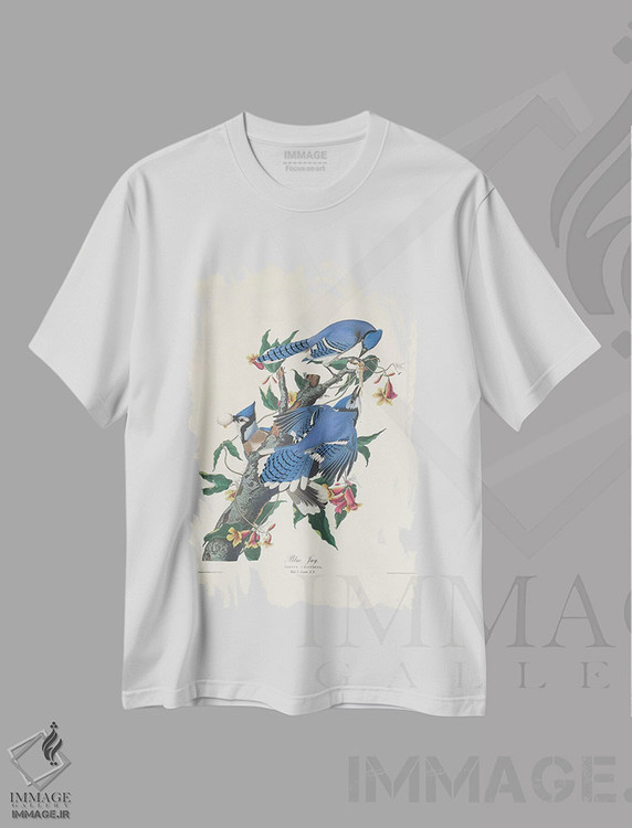 تیشرت طرح دار 1831,جی آبی، ۱۸۳۱، هنر فاخر کلاسیک اثر جان جیمز آدوبون | فروشگاه ایماژ