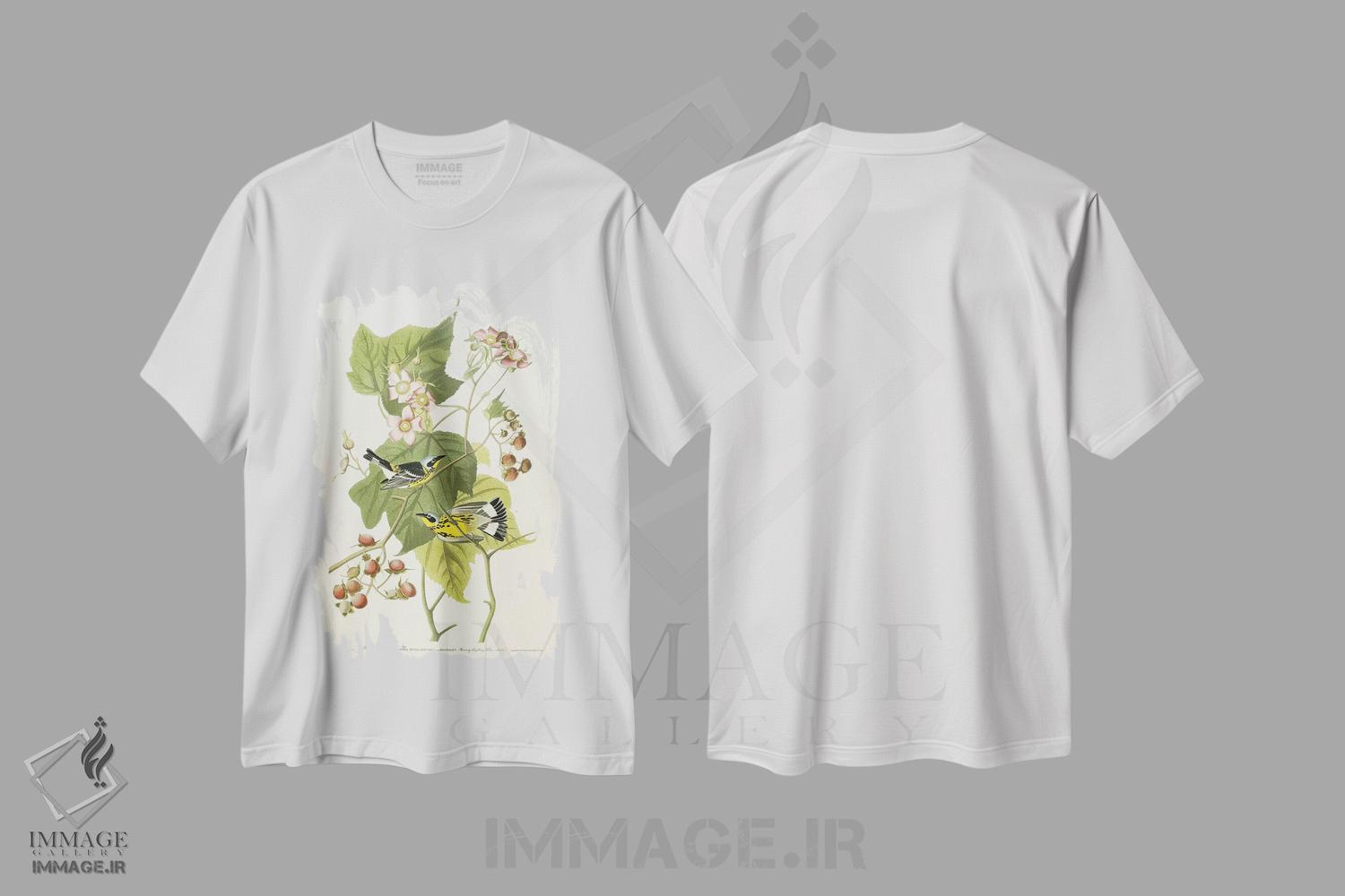 تیشرت طرح دار آثار جان جیمز آدوبون - فروشگاه ایماژ