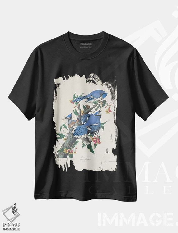 تیشرت طرح دار 1831,جی آبی، ۱۸۳۱، هنر فاخر کلاسیک اثر جان جیمز آدوبون | immage.ir