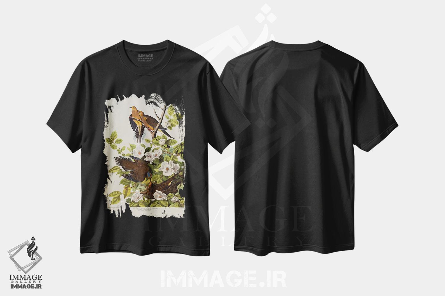 تیشرت طرح دار آثار جان جیمز آدوبون - immage.ir