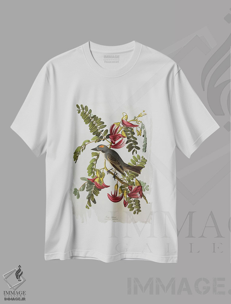 تیشرت طرح دار آثار جان جیمز آدوبون - immage.ir