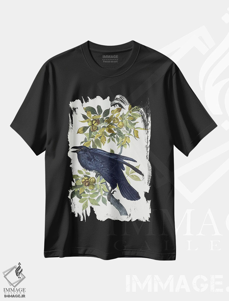 تیشرت طرح دار کلاغ، هنر فاخر کلاسیک اثر جان جیمز آدوبون | immage.ir
