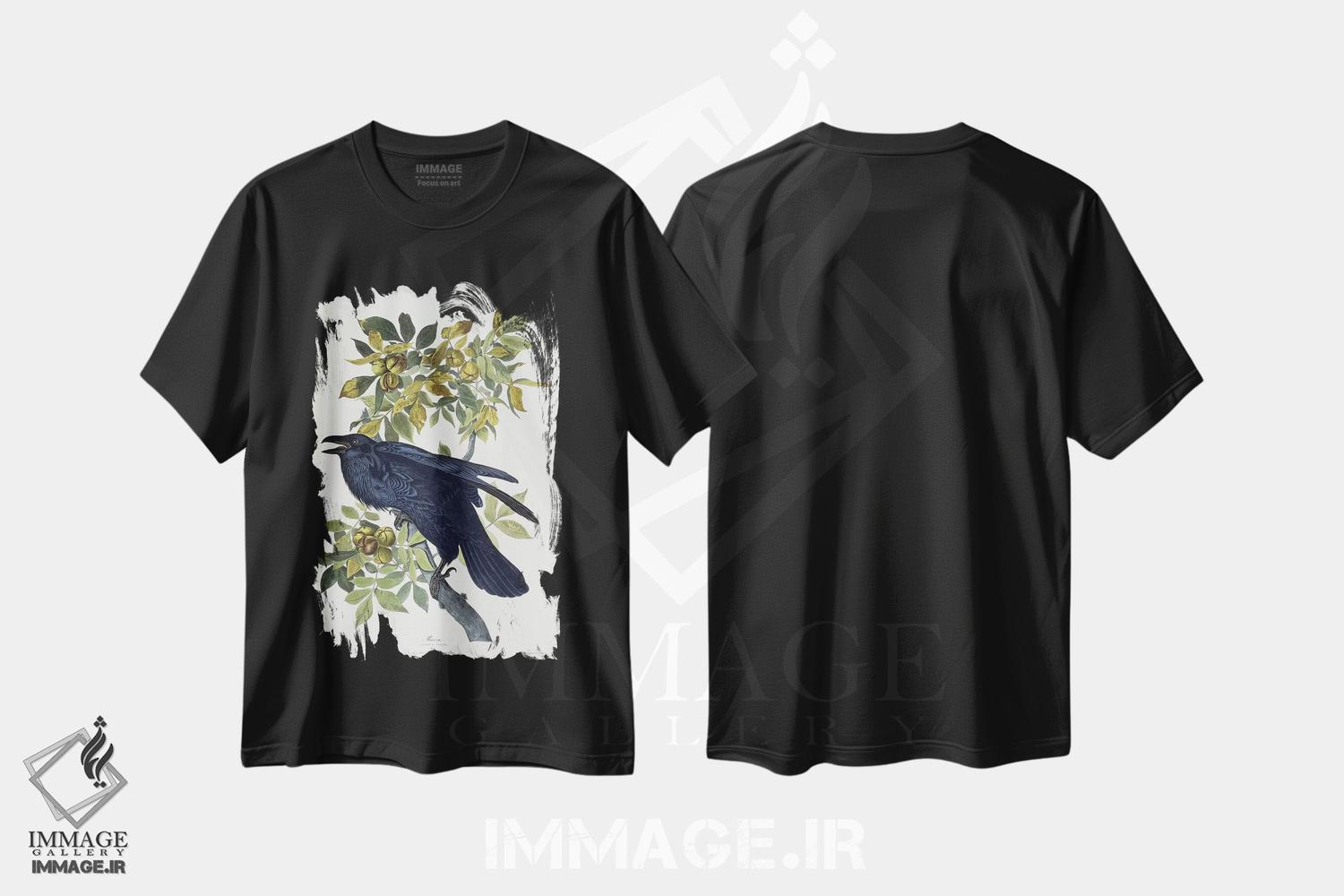 تیشرت طرح دار کلاغ، هنر فاخر کلاسیک اثر جان جیمز آدوبون | immage.ir