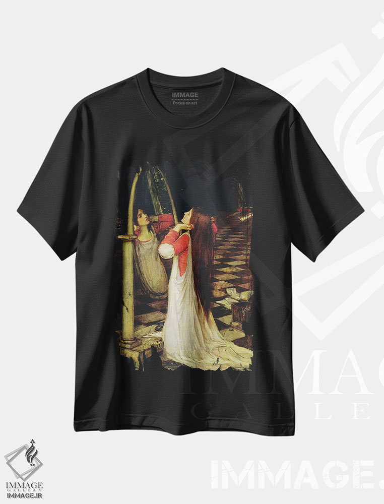 تیشرت طرح دار c.1897,ماریانا در جنوب، حدود ۱۸۹۷، هنر فاخر کلاسیک اثر جان ویلیام واترهاوس | فروشگاه ایماژ