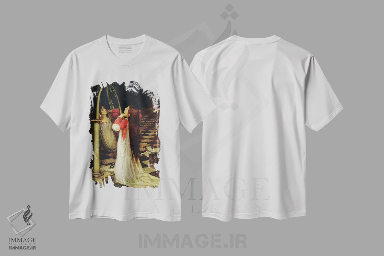 تیشرت طرح دار c.1897,ماریانا در جنوب، حدود ۱۸۹۷، هنر فاخر کلاسیک اثر جان ویلیام واترهاوس | immage.ir