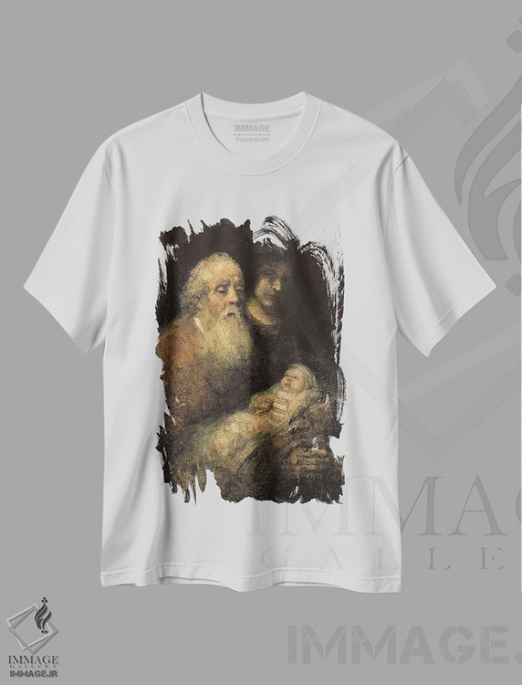 تیشرت طرح دار شمعون در معبد، ۱۶۶۹، باروک اثر رمبرانت فان رَین | immage.ir