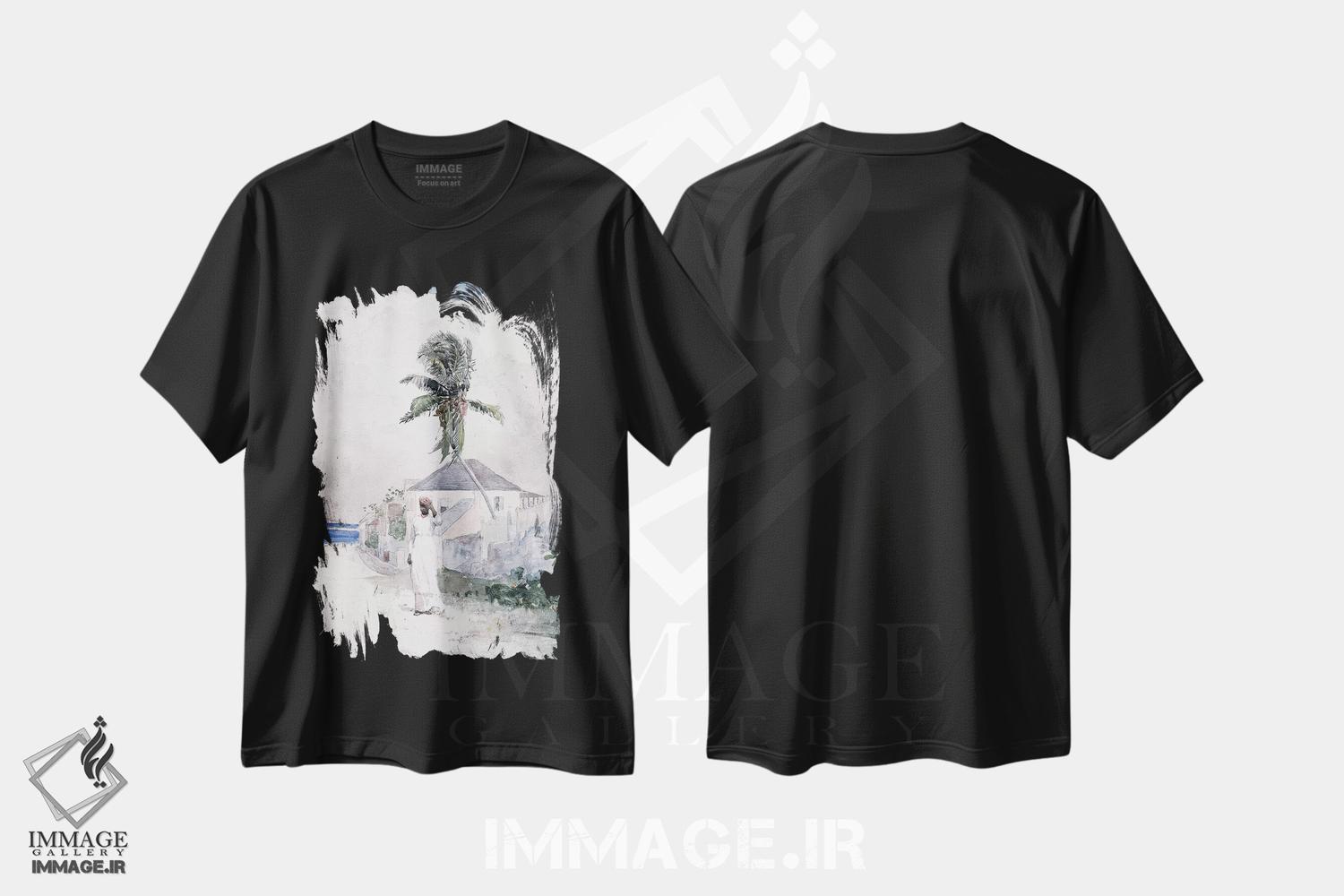 تیشرت طرح دار کنار جاده، باهاما، ۱۸۸۵، هنر فاخر کلاسیک اثر وینسلو هومر | فروشگاه ایماژ