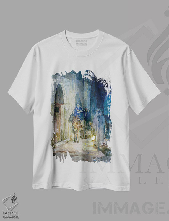 تیشرت طرح دار فرار به مصر، ۱۹۲۳، هنر فاخر کلاسیک اثر هنری اوسوا تانر | immage.ir