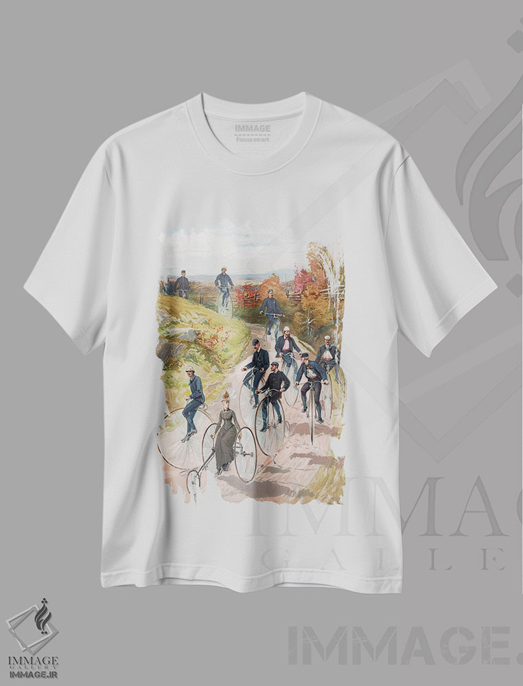 تیشرت طرح دار آثار مکتب آمریکایی - immage.ir