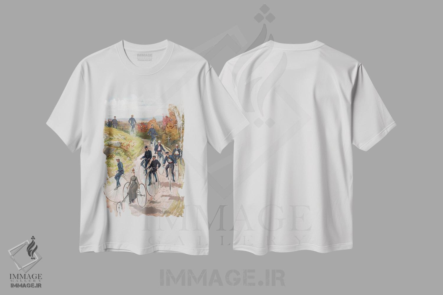 تیشرت طرح دار آثار مکتب آمریکایی - immage.ir