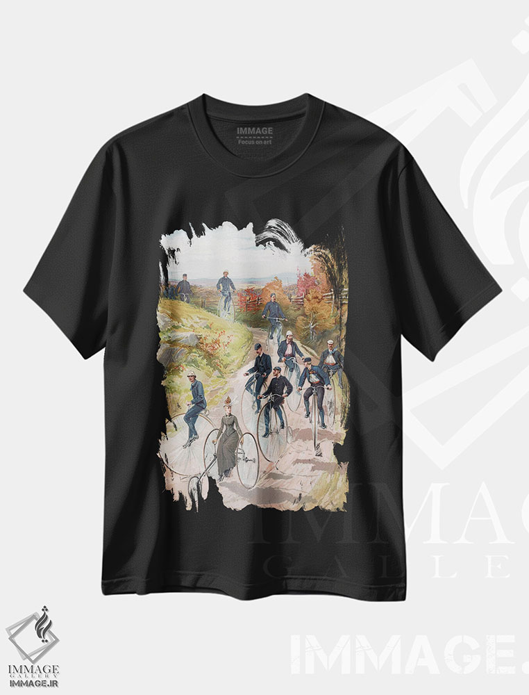 تیشرت طرح دار آثار مکتب آمریکایی - فروشگاه ایماژ