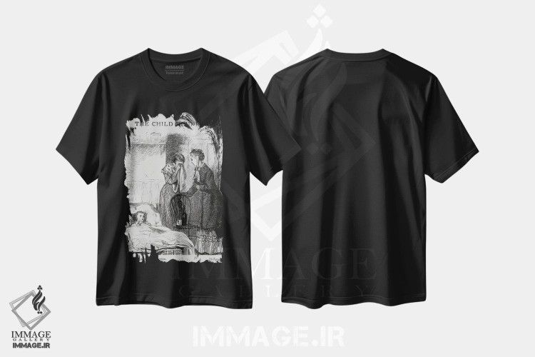تیشرت طرح دار تونی، کودک مست، حدود ۱۸۶۰، هنر فاخر کلاسیک اثر مکتب انگلیسی | فروشگاه ایماژ