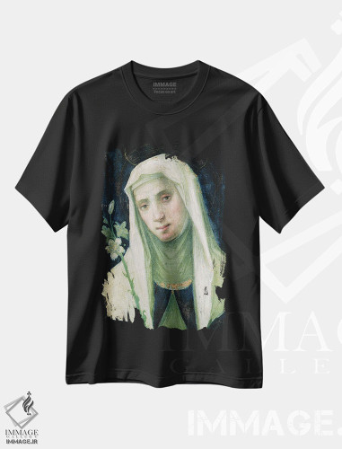 تیشرت طرح دار سنت کاترین اهل سیه نا، هنر فاخر کلاسیک اثر فرا بارتولومئو | فروشگاه ایماژ