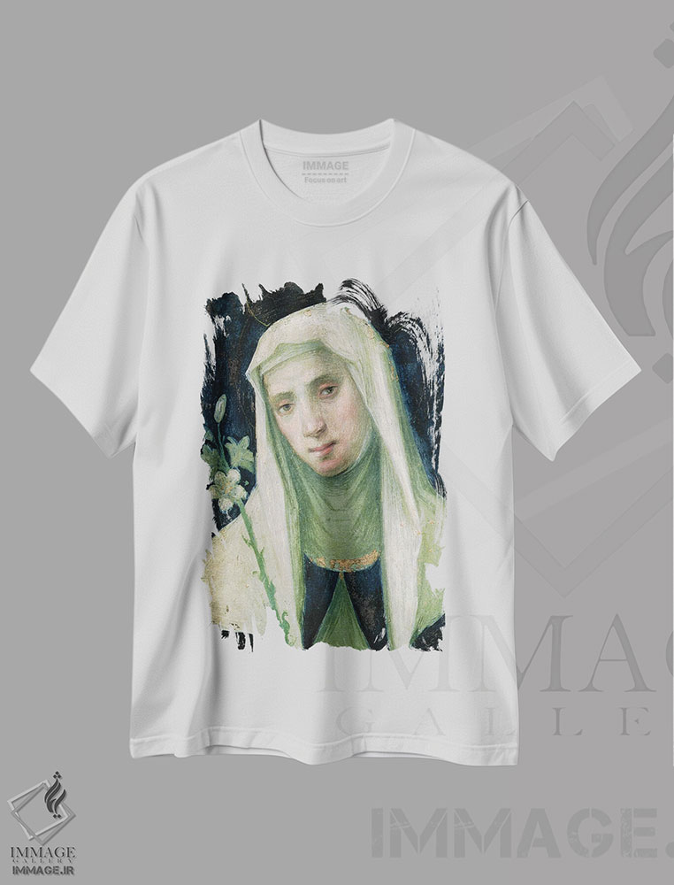 تیشرت طرح دار سنت کاترین اهل سیه نا، هنر فاخر کلاسیک اثر فرا بارتولومئو | immage.ir