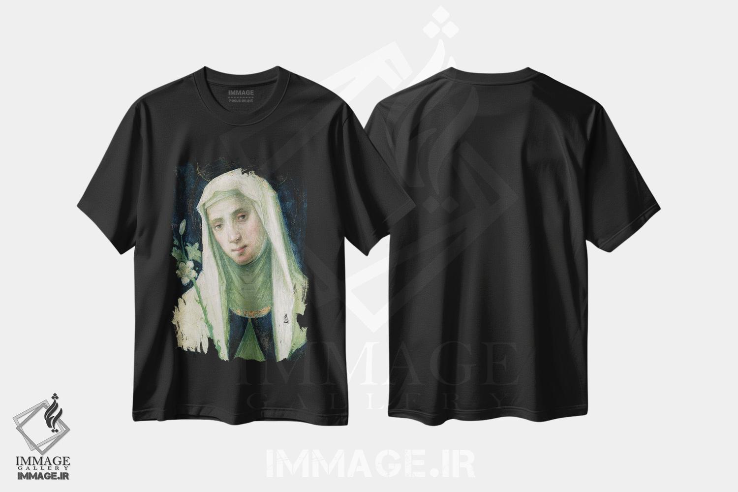 تیشرت طرح دار سنت کاترین اهل سیه نا، هنر فاخر کلاسیک اثر فرا بارتولومئو | فروشگاه ایماژ