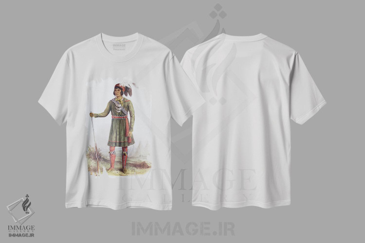 تیشرت طرح دار آثار جورج کت لین - immage.ir