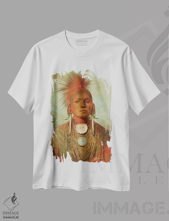 تیشرت طرح دار آثار جورج کت لین - فروشگاه ایماژ