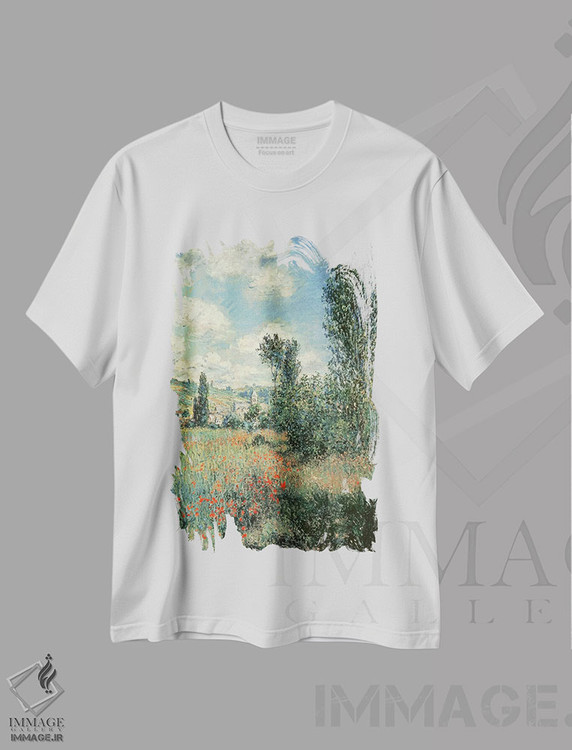 تیشرت طرح دار آثار کلود مونه - فروشگاه ایماژ