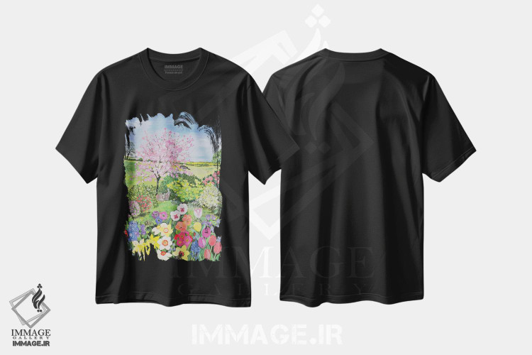 تیشرت طرح دار The Four Seasons,بهار، چهار فصل، هنر فاخر کلاسیک اثر هیلاری جونز | immage.ir