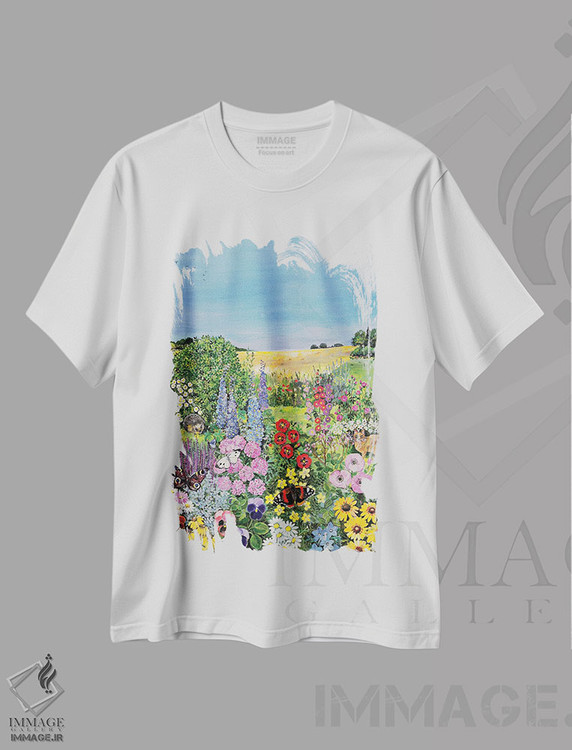 تیشرت طرح دار The Four Seasons,تابستان، چهار فصل، هنر فاخر کلاسیک اثر هیلاری جونز | immage.ir