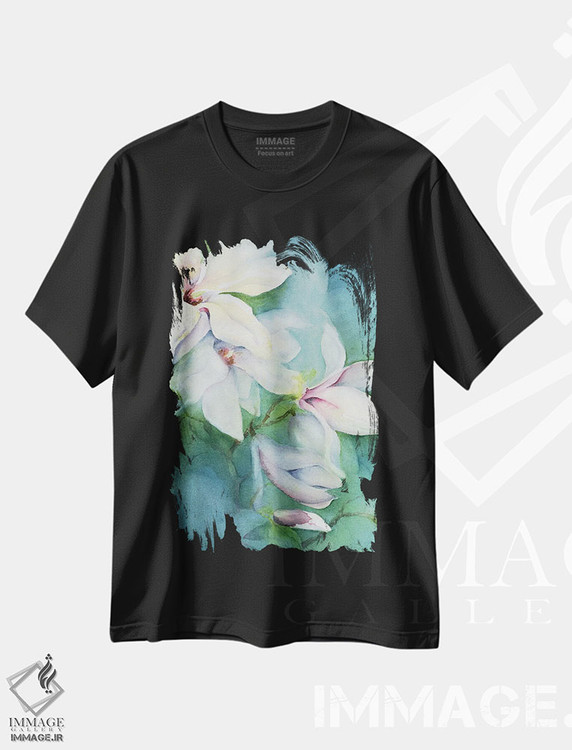 تیشرت طرح دار ماگنولیا ددوداتا، هنر فاخر کلاسیک اثر کارن آرمیتاژ | immage.ir