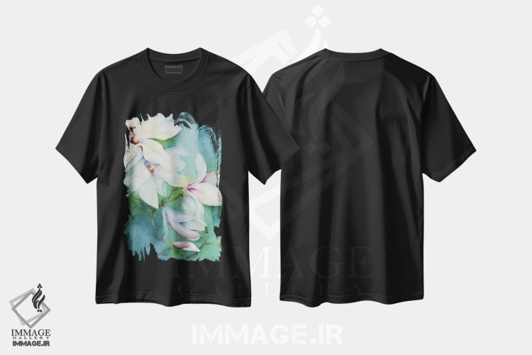 تیشرت طرح دار ماگنولیا ددوداتا، هنر فاخر کلاسیک اثر کارن آرمیتاژ | immage.ir