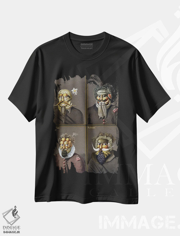 تیشرت طرح دار آثار جوزپه آرچیمبولدو - immage.ir