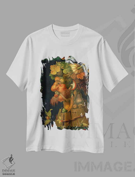 تیشرت طرح دار آثار جوزپه آرچیمبولدو - immage.ir