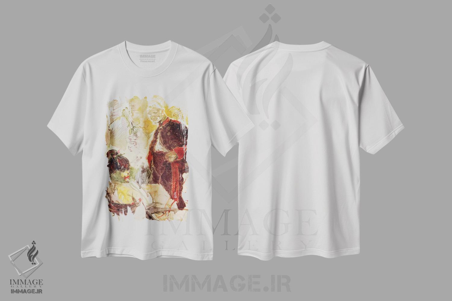 تیشرت طرح دار 1886,سرباز توپخانه و دختر، ۱۸۸۶، هنر فاخر کلاسیک اثر آنری دو تولوز-لوترک | immage.ir