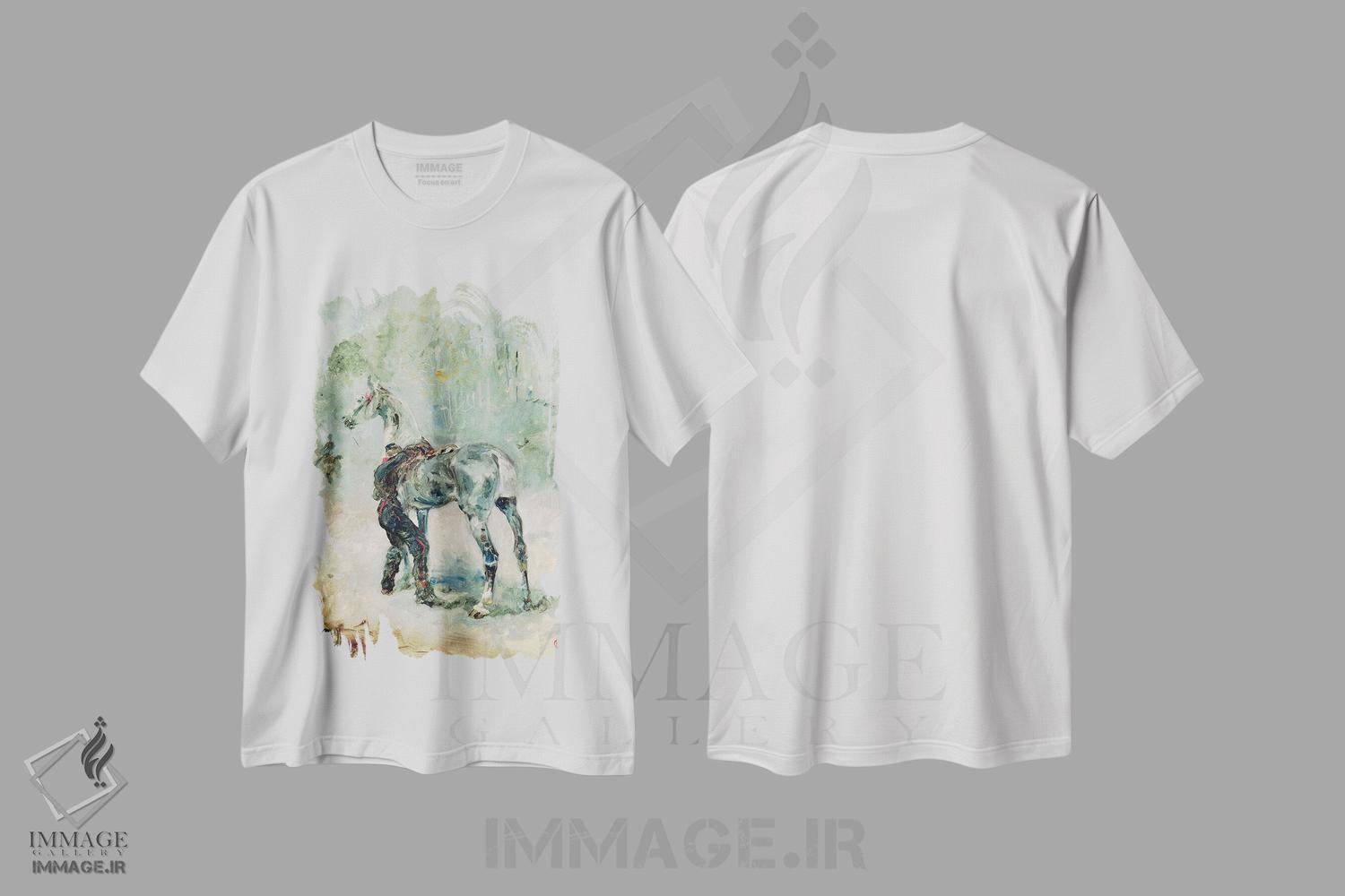 تیشرت طرح دار آثار آنری دو تولوز-لوترک - immage.ir