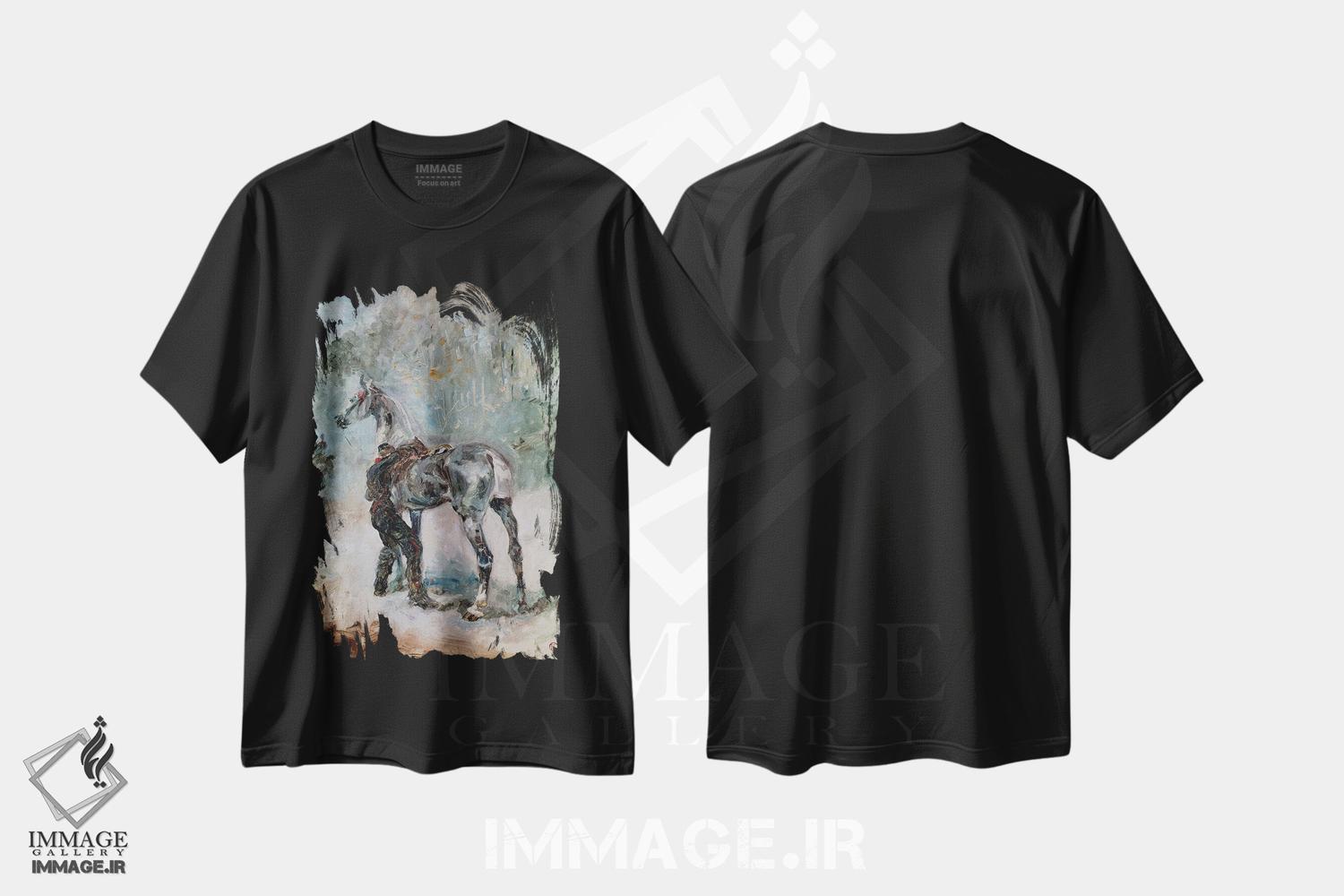 تیشرت طرح دار آثار آنری دو تولوز-لوترک - فروشگاه ایماژ