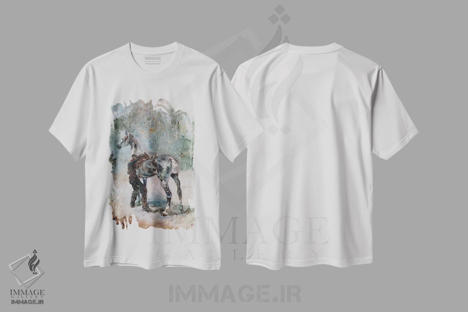 تیشرت طرح دار آثار آنری دو تولوز-لوترک - immage.ir