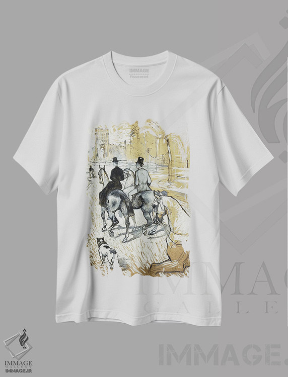تیشرت طرح دار آثار آنری دو تولوز-لوترک - immage.ir
