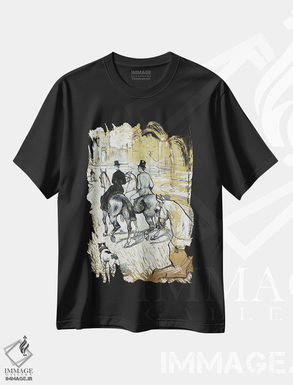تیشرت طرح دار آثار آنری دو تولوز-لوترک - فروشگاه ایماژ