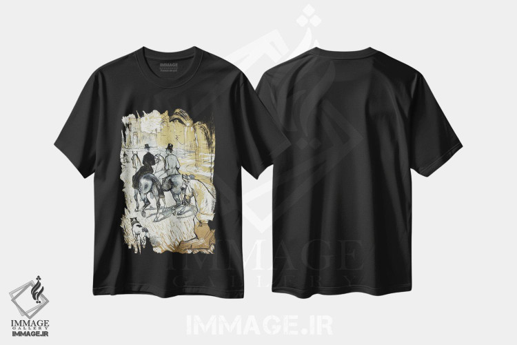 تیشرت طرح دار آثار آنری دو تولوز-لوترک - فروشگاه ایماژ