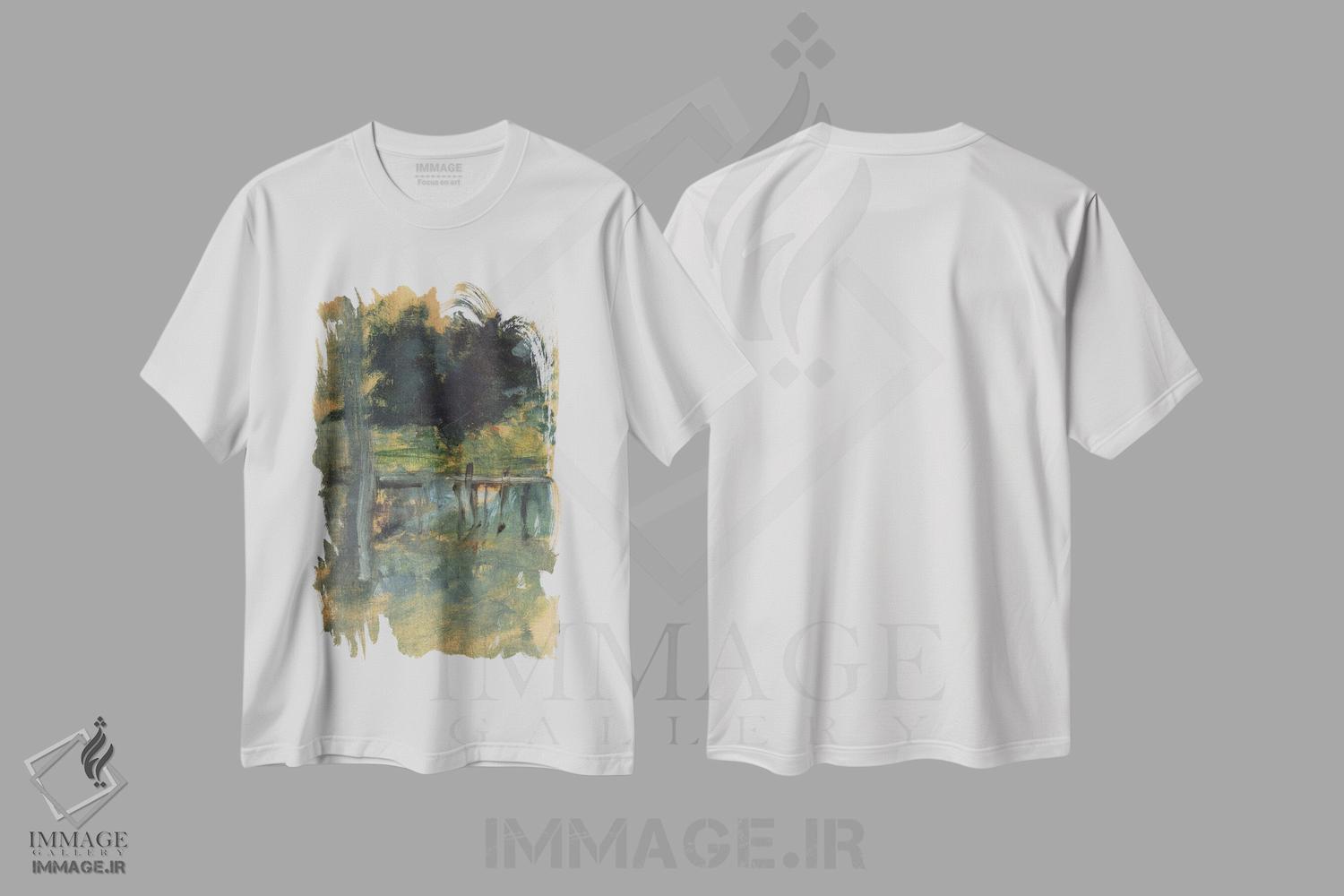 تیشرت طرح دار 1885,طرح منظره، ۱۸۸۵ اثر آنری دو تولوز-لوترک | فروشگاه ایماژ