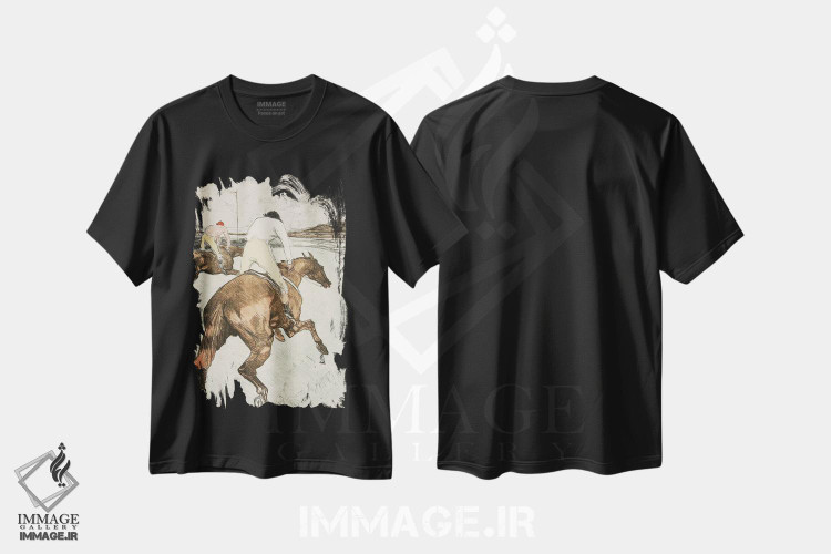 تیشرت طرح دار آثار آنری دو تولوز-لوترک - immage.ir