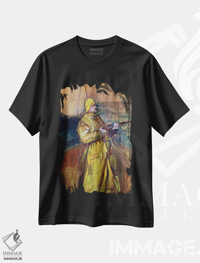 تیشرت طرح دار 1900,موریس ژویان در خلیج سُم، ۱۹۰۰، هنر فاخر کلاسیک اثر آنری دو تولوز-لوترک | immage.ir