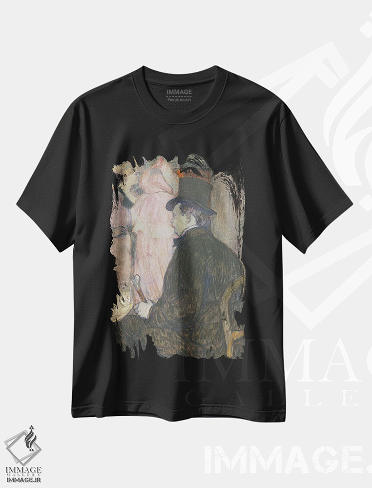 تیشرت طرح دار 1896,ماکسیم دتُماس، ۱۸۹۶، هنر فاخر کلاسیک اثر آنری دو تولوز-لوترک | فروشگاه ایماژ