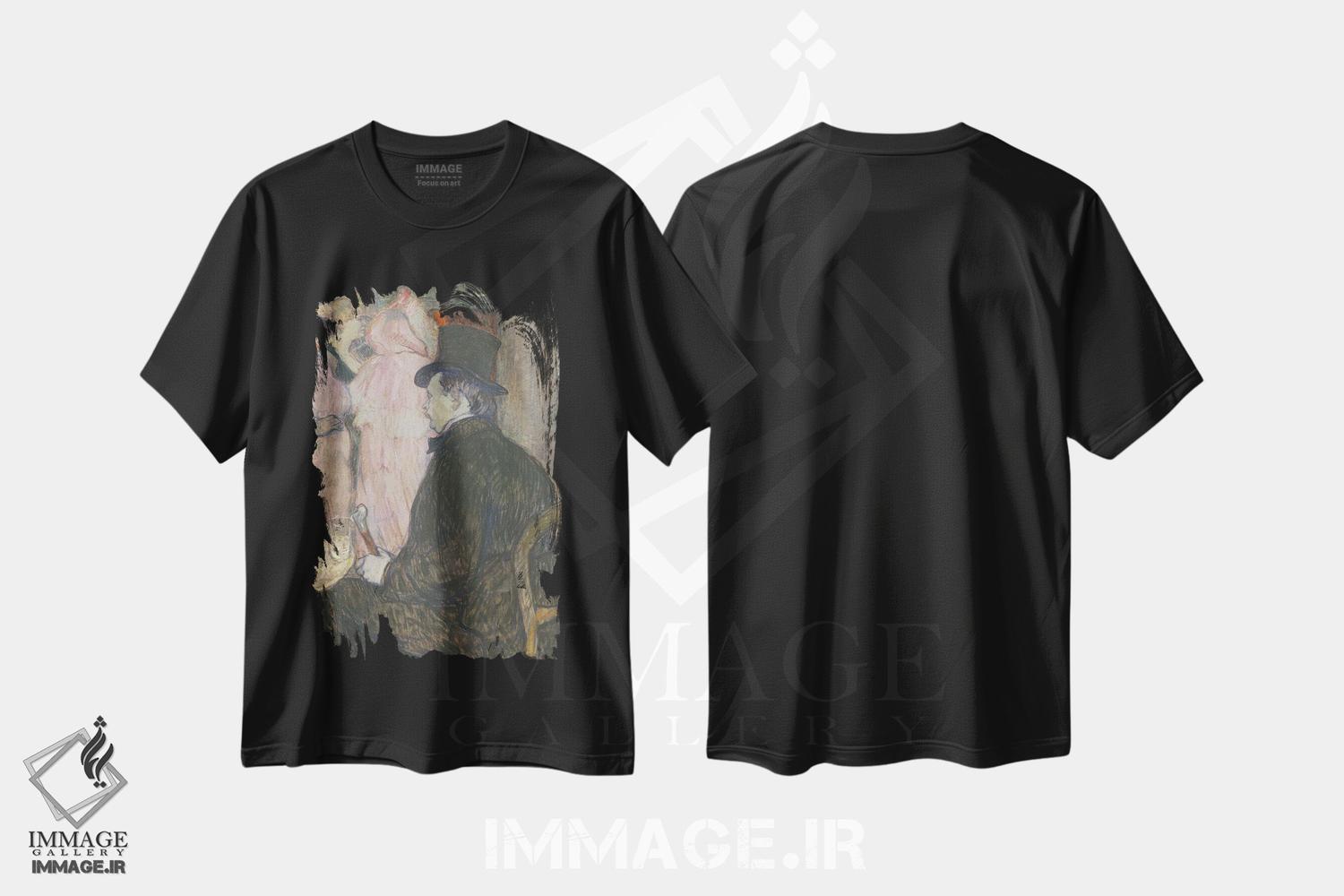 تیشرت طرح دار 1896,ماکسیم دتُماس، ۱۸۹۶، هنر فاخر کلاسیک اثر آنری دو تولوز-لوترک | فروشگاه ایماژ