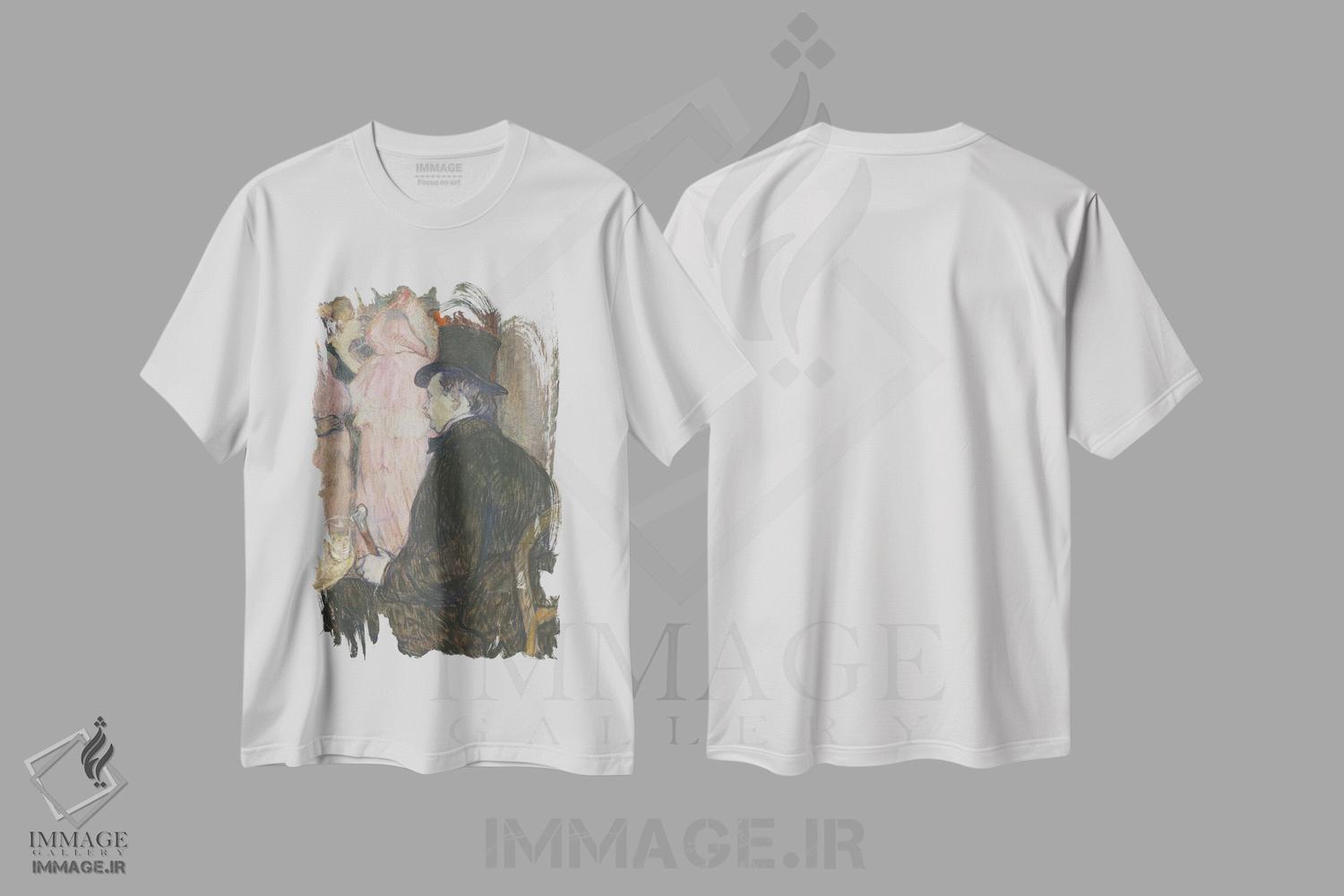 تیشرت طرح دار 1896,ماکسیم دتُماس، ۱۸۹۶، هنر فاخر کلاسیک اثر آنری دو تولوز-لوترک | immage.ir