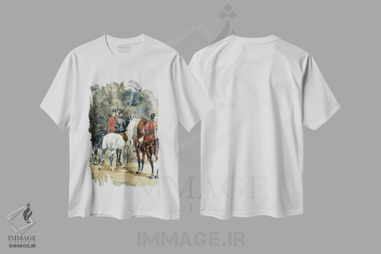 تیشرت طرح دار آثار آنری دو تولوز-لوترک - immage.ir