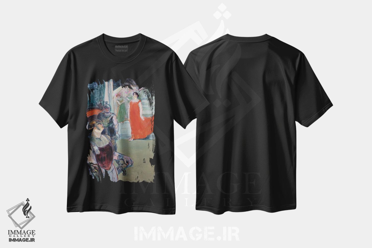 تیشرت طرح دار آثار آنری دو تولوز-لوترک - immage.ir