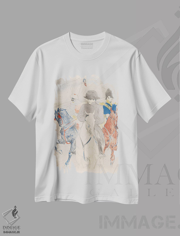 تیشرت طرح دار 1895,ناپلئون، ۱۸۹۵، هنر فاخر کلاسیک اثر آنری دو تولوز-لوترک | فروشگاه ایماژ