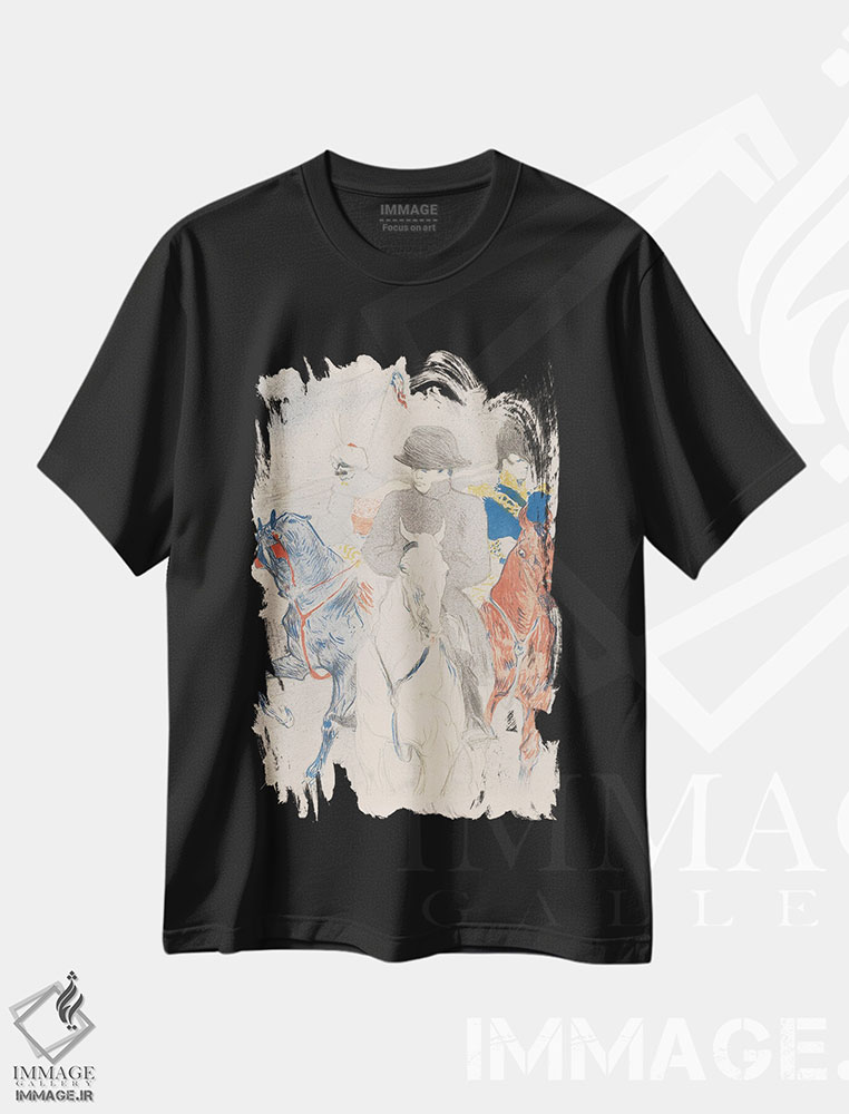 تیشرت طرح دار 1895,ناپلئون، ۱۸۹۵، هنر فاخر کلاسیک اثر آنری دو تولوز-لوترک | immage.ir