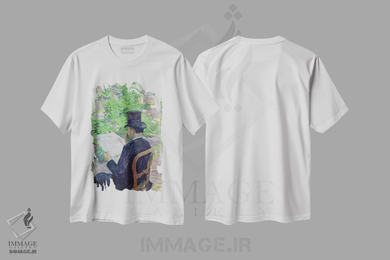 تیشرت طرح دار آقای دزیره دیهو، ۱۸۹۰، هنر فاخر کلاسیک اثر آنری دو تولوز-لوترک | immage.ir