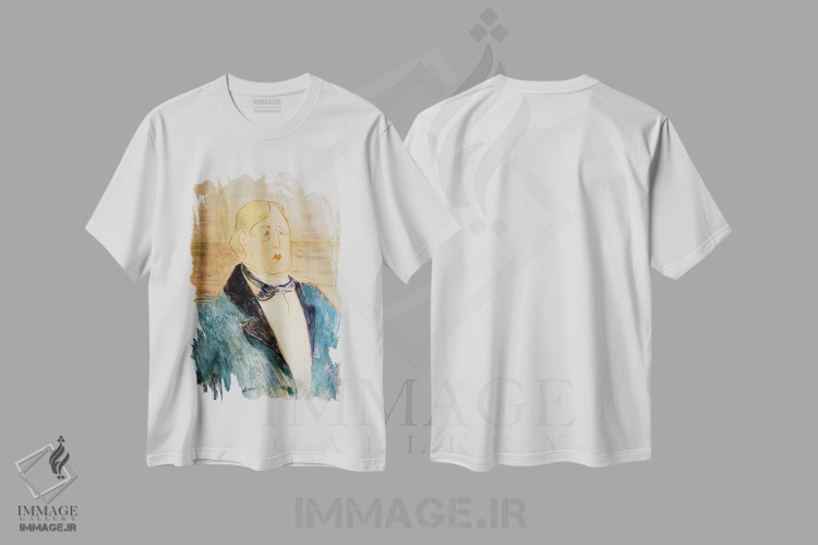 تیشرت طرح دار 1895,پرترهٔ اسکار وایلد، ۱۸۹۵، هنر فاخر کلاسیک اثر آنری دو تولوز-لوترک | فروشگاه ایماژ