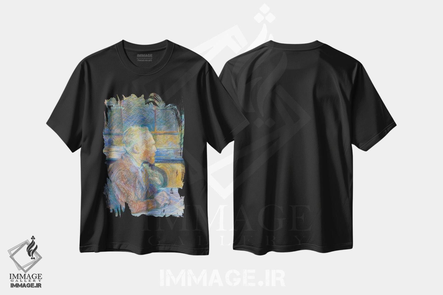 تیشرت طرح دار 1887,پرترهٔ وینسنت ون گوگ، ۱۸۸۷، هنر فاخر کلاسیک اثر آنری دو تولوز-لوترک | فروشگاه ایماژ