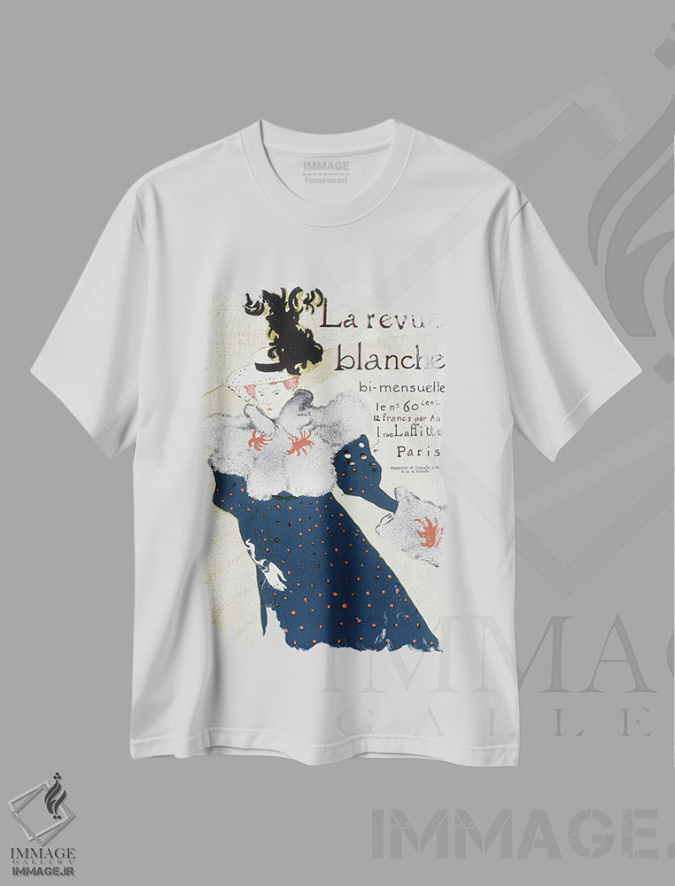 تیشرت طرح دار پوستر برای "لا روو بلانش"، ۱۸۹۵، هنر فاخر کلاسیک اثر آنری دو تولوز-لوترک | immage.ir